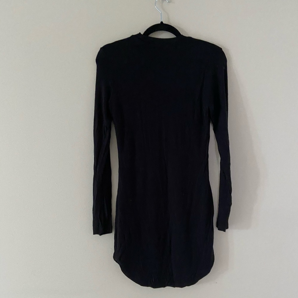 High neck black dress lined - Picture 2 of 2